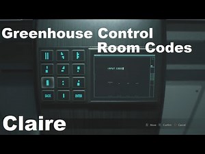 Resident Evil 2 Remake [Claire 2nd Run] - Greenhouse Control Room Codes