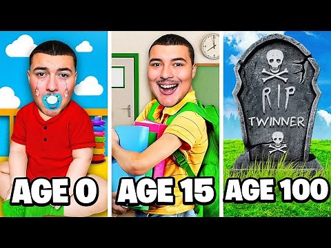 LA VIE DE TWINNER DE LA NAISSANCE À LA MORT ! Evolution de bébé à 100 ans Life Simulator !