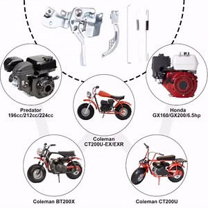 Mini Bike Throttle Cable and Throttle Assembly Kit for Predator 212cc 196cc Coleman CT200U BT200X CT200U-EX B200R Baja Warrior Massimo MB200 M200 Minibike GX160 GX200 Dirt Bike Go Kart Parts