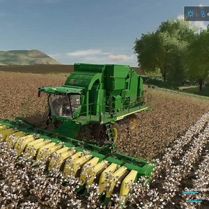 ☁️ Cotton harvest ☁️ #CottonHarvest #FarmingSimulator22 #JohnDeere #Cotton #CS770 #Traktör #tarla #çiftçi #farming #FS22 #Farming #Farm #Keşfet #Reels #Harvest #Harvester #Real #harvesting #game | Mazarat Gaming