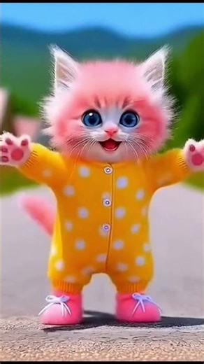 cute cat dance 🧡🤩