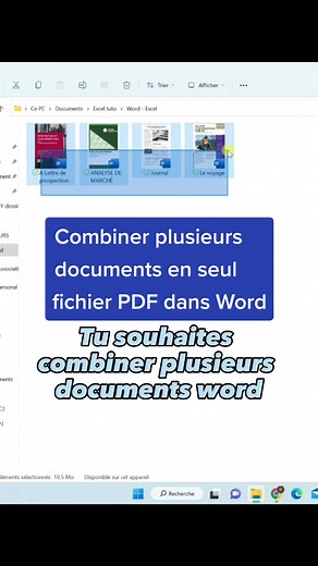 Comment combiner plusieurs documents en un seul fichier PDF dans Word