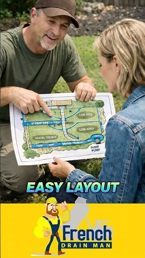 Easy DIY French Drain Design in 24 Seconds