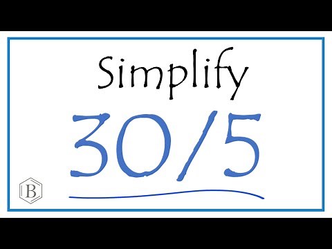 How to Simplify the Fraction 30/5
