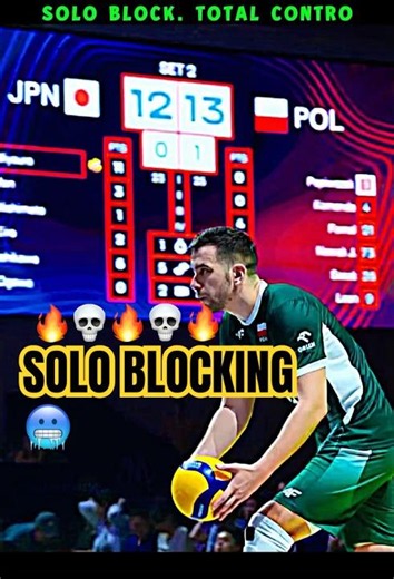 Solo block 💥🔥 #volleyball #spike #haikyuu #viral #trending #volleyballworld #edit #sports