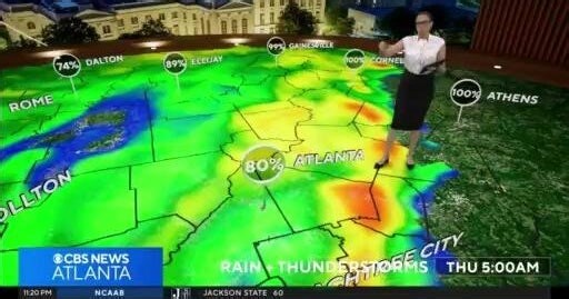 Severe weather threat: Thunderstorms and possible tornadoes overnight in Georgia