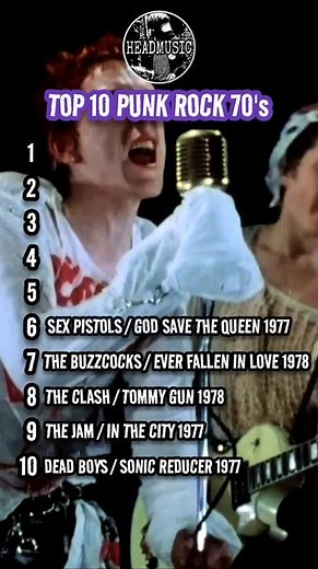 TOP 10 PUNK ROCK 70's