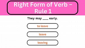 English Grammar Practice || Right Form of Verb – Rule 1 || English Grammar Test