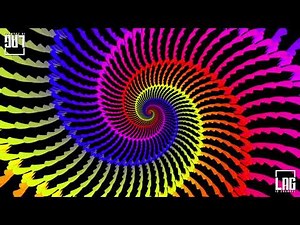 Rainbow Spiral Hypnotic Optical Illusion
