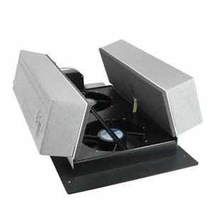 Whole House Fan with Insulated Self-Sealing Doors