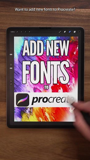 Procreate Tips #7: Add New Fonts in #Procreate! #tutorial #procreateapp