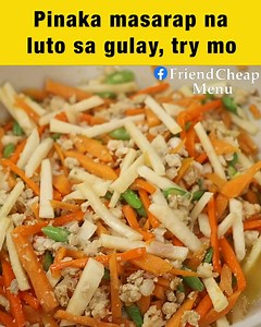 304K views · 1K reactions | Lumpiang Hubad with Fresh Lumpia Sauce Ingredients: 1/4 kilograms Ground Chicken 11 Piece Shrimp Sweet Potato Carrots 1/2 Cabbage Baguio Beans 4 Cloves Garlic Onion Salt Black Pepper 1/2 Cup Water 2 Tablespoon Fish Sauce Lumpia Sauce: 9 Tablespoon Brown Sugar 2 Cups Water 1 Tablespoon Garlic 2 Tablespoon Soy Sauce 2 & 1/2 Tablespoon Cornstarch 9 Tablespoon Water (Slurry) #lumpianghubad #lumpianghubadrecipe #lumpianggulay | FriendCheap Menu | Facebook