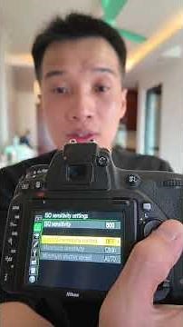 How to adjust ISO on a Nikon camera 😝 #kieutruong #nikon