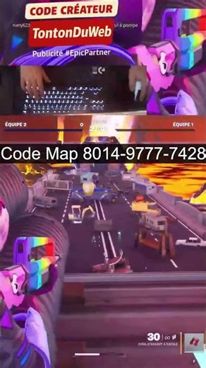 Map Fortnite : LAVA BRIDGE 4V4