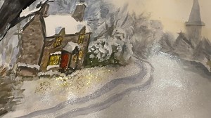 15 reactions | Bringing a little winter magic to paper .My watercolour painting inspired by peaceful cottage days by the fire. #WatercolourArt #WinterVibes #CottageLife #ArtistAtWork #HandmadeArt #WinterPainting #CosySeason #ArtTherapy #KrevanaArt #CreativeJourney | Eva Kramer | Facebook