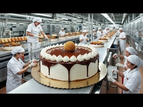 Inside the Cakes Factory – Full Process How Million-Dollar Cakes Are Made