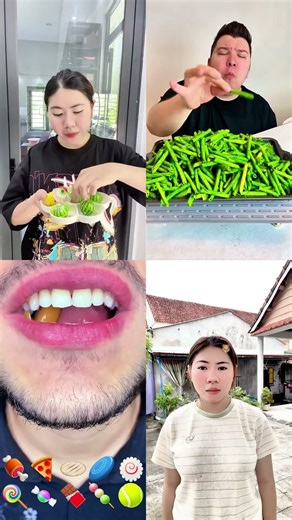 Green Beans & Jelly Mukbang 🥒🍭