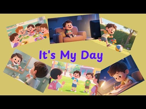 ✨ It’s My Day | Daily Routine Song for Kids | Morning to Night English Song 🌙