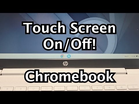 Chromebook: How to Turn Touch Screen On / Off!