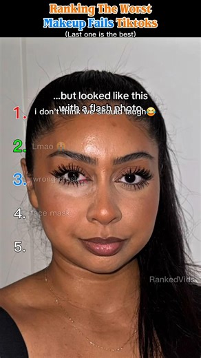 Ranking The Worst Makeup 💄 Fails 😭 part1.... #makeup #fails #shorts