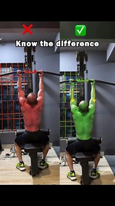 Master the Lat Pulldown! Lower your shoulders slightly and engage your back muscles for maximum activation. Stretch your arms fully to ensure a complete range of motion and optimal muscle stretch. Avoid shrugging your shoulders or cutting the movement short. Perfect your form and feel the difference! #FitnessTips #LatPulldown #kamalc32 | kamalc32