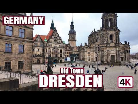 🇩🇪 Dresden Old Town - 4K Walk | Hauptbahnhof to Altstadt
