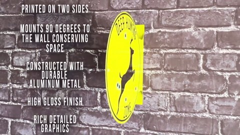 Deer Hunting Zone Aluminum Sign, Double Sided, Deer Camp Decor - Etsy Australia