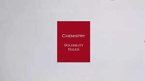 Solubility Rules