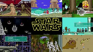 "Star Wars Original Trilogy - 8 Bit Cinema" which made the old trilogy of the Star Wars old monster work possible in 5 minutes as a Famicom style
