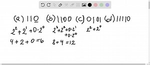 Perform the following binary multiplications: (a) 1010 ×1100 (b) 0110 ×1001 (c) 1111001 ×011101 | Numerade