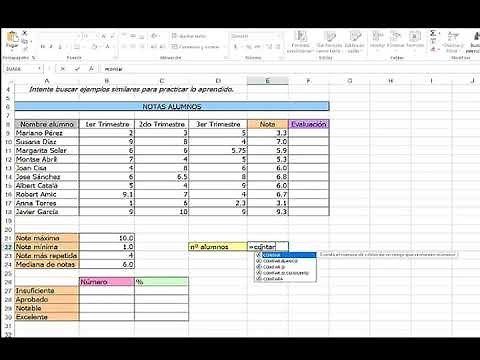 Uso de Si anidado y CONTAR.SI. Ejercicio Excel resuelto