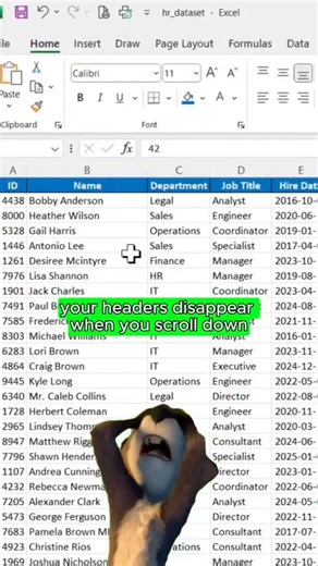 Freeze top row in excel How to freeze row in excel How to use Freeze option #excel #exceltips #exceltraining #excelshortcuts #exceltrick #excelgyan #spreadsheets #msoffice #techtips #tech #gyan #reels | Techgyan Gyan