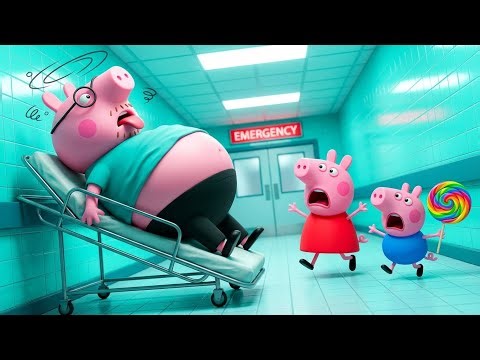 Emergency! 🚑 Daddy Pig’s Silly Big Tummy Mishap | FUNNY PEPPA PIG 3D ANIMATION
