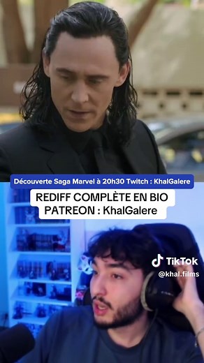 Rediff complète MCU chaque soir à 20h30 — Twitch KhalGalere