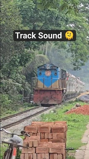 Railway track sound. #train #shorts