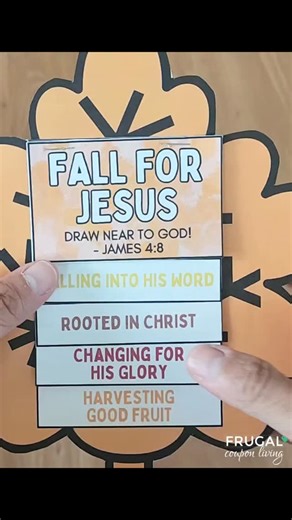3 comments |  Fall for Jesus  This leaf-shaped flipbook is a...