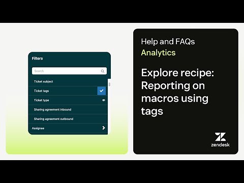 Explore recipe: Reporting on macros using tags