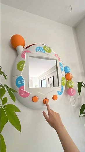 painting my GIANT tamagotchi mirror (pt.3) #tamagotchi #3dprinting #handmade #artprocess