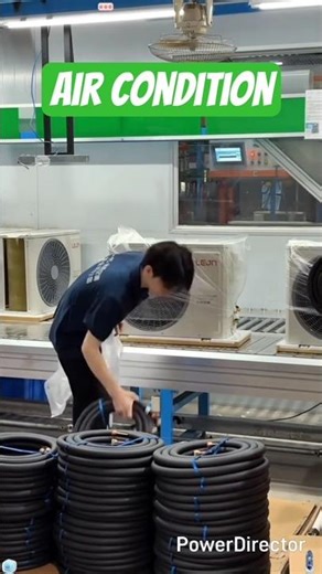Air Conditioner Manufacturing Process | Factory Tour 🔧#short #slairconditionwork