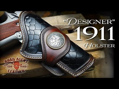 Making a Leather 1911 Holster ASMR Leathercraft