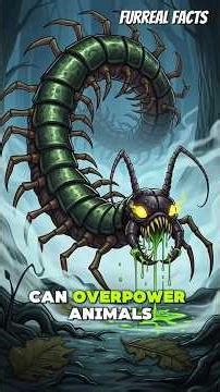 10 Terrifying Giant Centipede Facts You Were Never Meant to Hear | #animals #creepy #shorts
