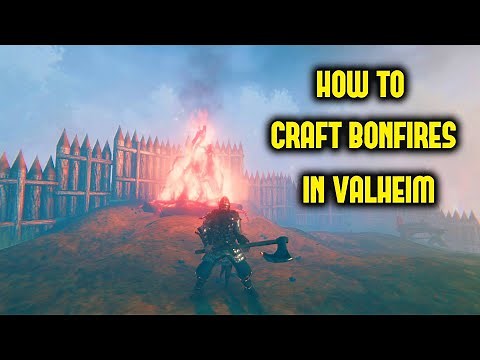 HOW TO CRAFT BONFIRES IN VALHEIM!