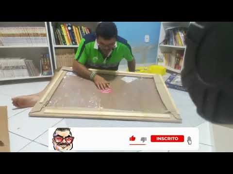 Framing a 2,000-piece jigsaw puzzle.