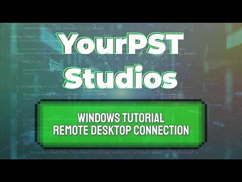 Windows Tutorial - Using Remote Desktop Connection (Windows 10/11)
