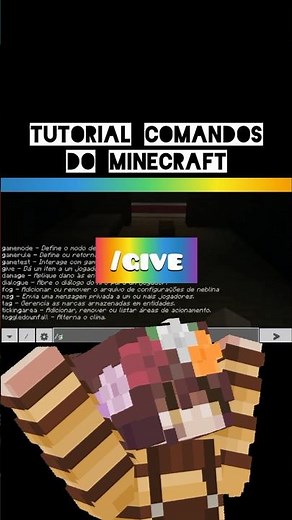 💫COMO USAR O COMANDO /GIVE🌻