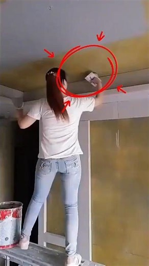 Amazing Ceiling Finishing with Drywall Trowel | Perfect Smooth Finish Like a Pro!