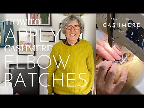 HOW TO APPLY ELBOW PATCHES TO CASHMERE SWEATERS! Machine application | Sewing with Susan: Episode 8