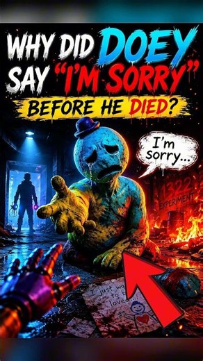Why did Doey say lm sorry before he died in poppy playtime? #poppyplaytime
