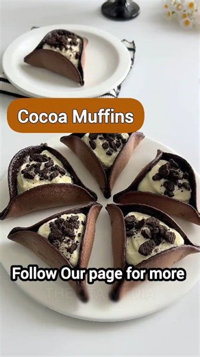 43K views · 668 reactions | ✨ Cocoa Oreo Muffins (Triangle Pancakes...