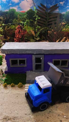 I built a miniature luxury house with mini bricks #minihouse #tinyhouse #diy #miniature